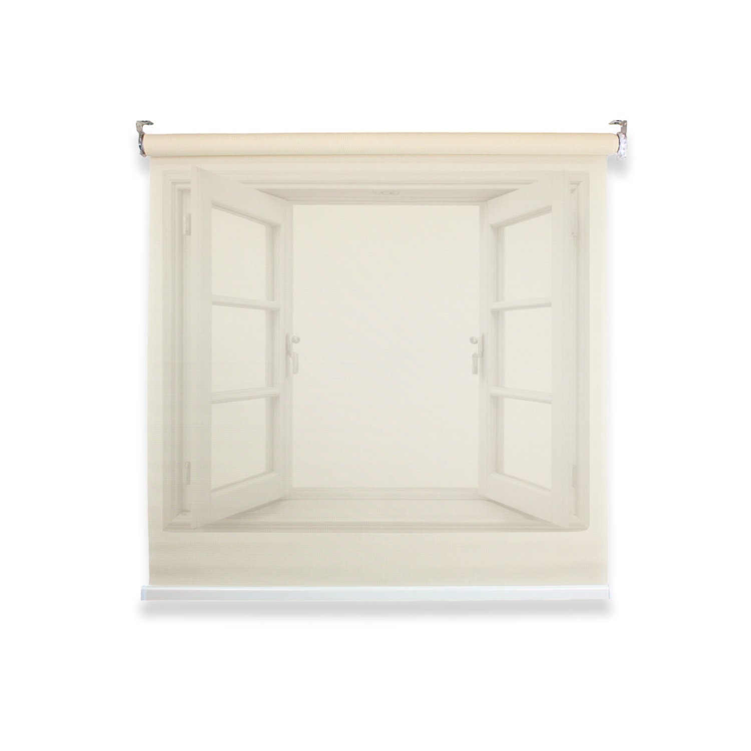 Cortina Roller Sunscreen 80 X 240 Cm Liso Filtro Solar Guiza