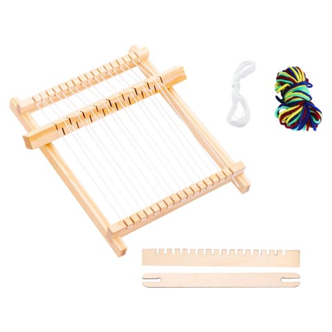 Magideal - Kit De Telar De Madera, Portátil, Para Manualidades, Reparación, Herramienta Para Tejer A Mano, Máquina De Tejer Para Principiantes, Bufandas Tejidas.