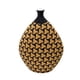 thumbnail image 1 of Florero decorativo geométrico ovalado negro/blanco de TOV Furniture, 1 of 5