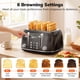 thumbnail image 5 of Tostadora Keenstone de 4 rebanadas, retro, de acero inoxidable, color negro, 5 of 9