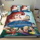 thumbnail image 1 of Los Pequeñines Conjunto de sábanas temático, trío de piezas, cómodo y amigable con la piel, diseño único, regalo de decoración para el hogar para familiares, amigos y fans,135cm *200cm, 1 of 6