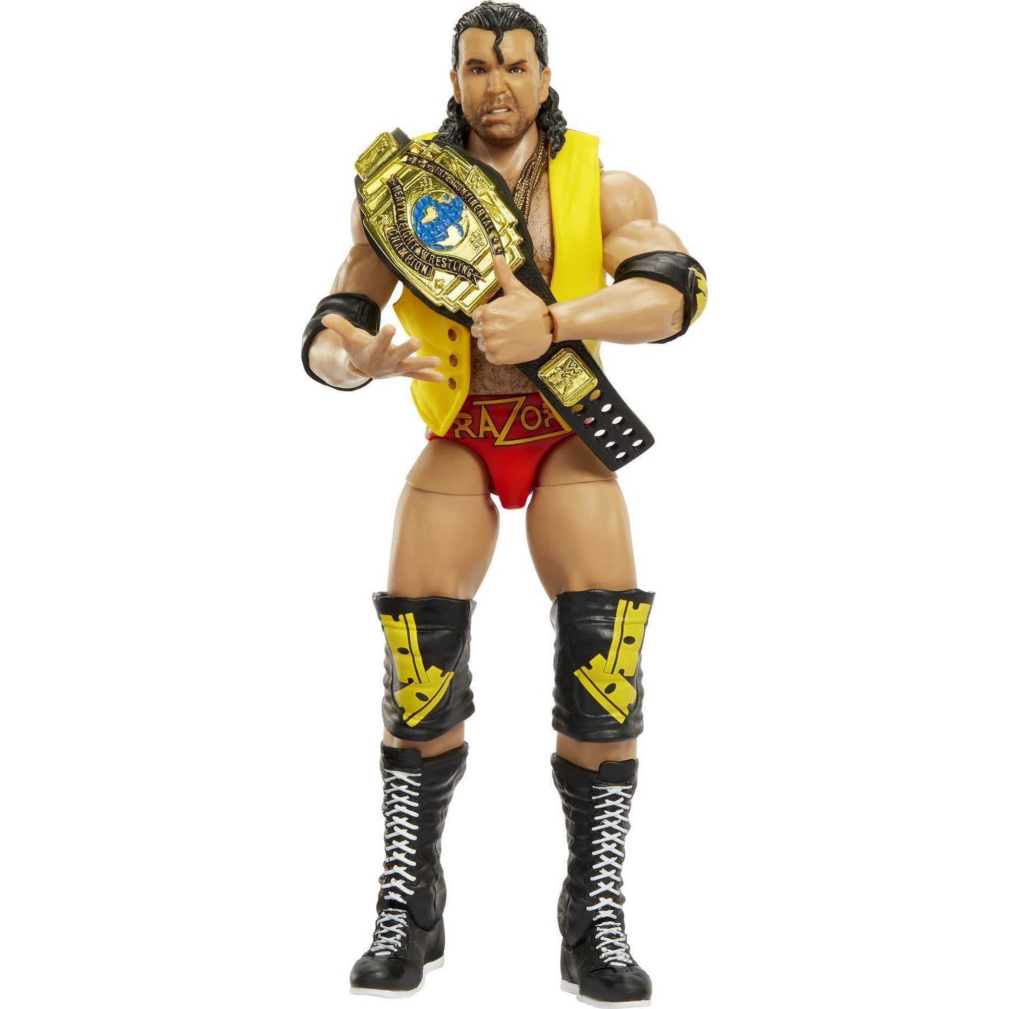 Mattel Razor Ramon Custom Wwf Figura de acción Mattel WWE Razor Ramon Ultimate Edition 15 cm | Lider