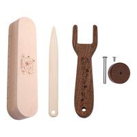 Magideal - Rodillo De Costura De Madera Dura Para Sastre, Modista, Acolchador, Prensador, Rodillo De Empuje Para Costura, Rueda De Presión Para Decoración Del Ho