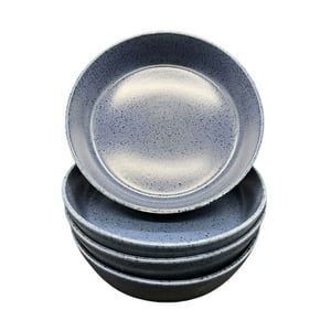 Oem - Pack 4 Plato Sopero Semihondo Decorativo Manchas