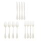 thumbnail image 3 of Cubiertos Desechables Tenedores De Plástico Cucharas Cuchillos Decoración Para Fiestas Cubiertos Blanco, 3 of 5