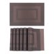 thumbnail image 1 of REGALWOVEN Juego de 6 Manteles Individuales para Decoración de Mesa de Comedor de Cocina Lavables Resistentes al Calor Marrón 18*12in, 1 of 7