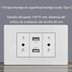 thumbnail image 2 of Panel Inteligente De Doble Enchufe Con Entrada Usb Y Tipo -c, 2 of 10