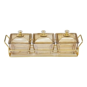 Genérico - Set 3 Frasco Contenedor Soporte Organizador Decorativo Jhn