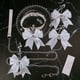 thumbnail image 1 of Adjustable SM Erotic Sexy Bondage Restraint Set with White Bow Bell Decor Collar, Traction Chain Pendant, Non-Piercing Nipple Clip, and Anal Plug - Flirting Sex Toy for Women and Men, 1 of 2