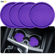 thumbnail image 1 of Upgrade Your Car Interior with 4pcs ZukMi Silicone Car Cup Coasters - Anti-Slip Drink Holders for Universal Fit, 1 of 4