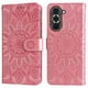thumbnail image 2 of Funda tipo cartera FOXDOCK para Huawei Nova 10 Pro , diseño girasol en relieve, cuero PU, cierre magnético, soporte y tarjetero, 2 of 5