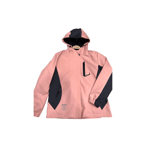 Chaqueta cortaviento deportiva ultra liviana micropolar rosa, talla M