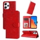 thumbnail image 2 of Funda tipo cartera FOXDOCK para Xiaomi Redmi 12 4G , diseño girasol en relieve, cuero PU, cierre magnético, soporte y tarjetero, 2 of 5