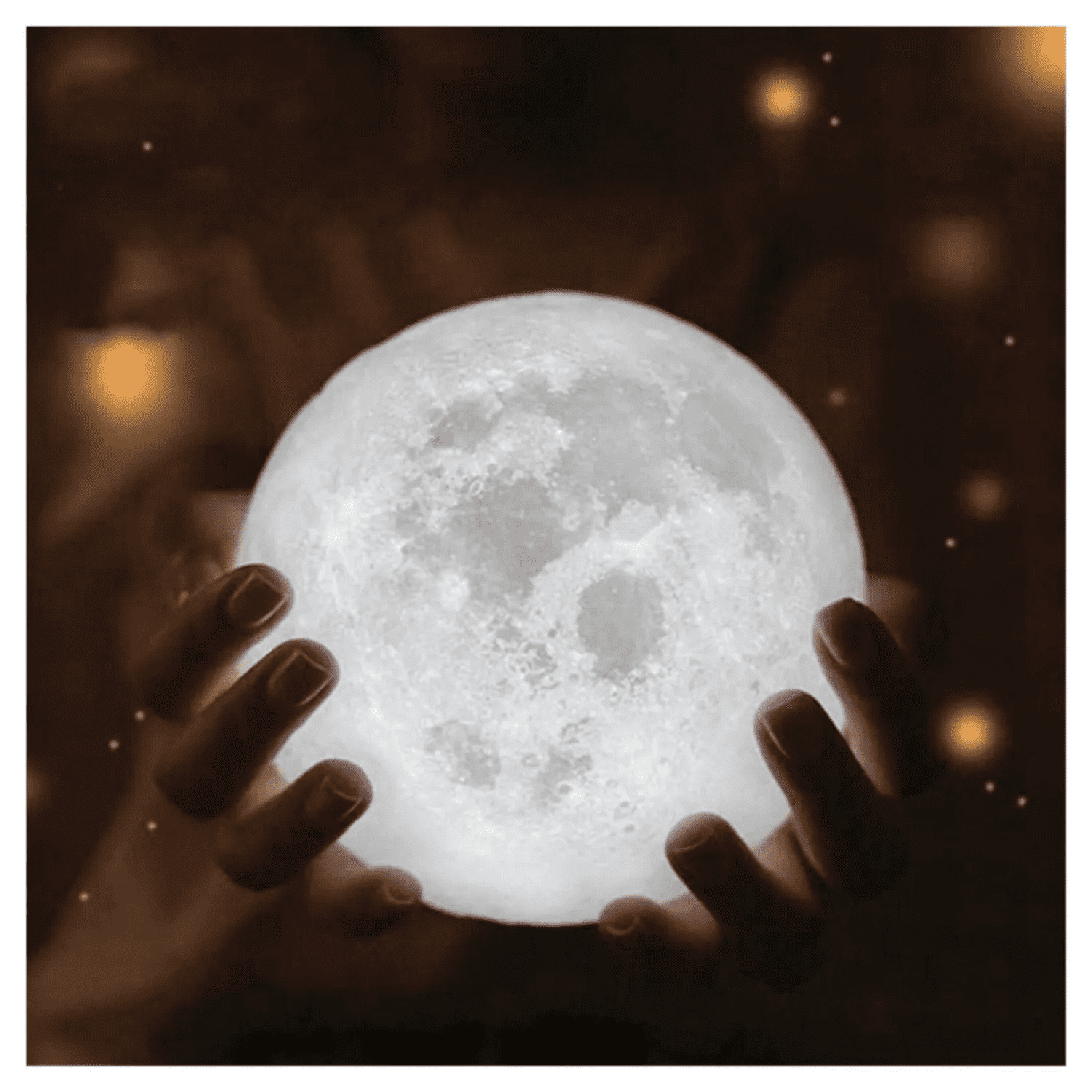 Movi - Lampara Humificadora Con Forma De Luna 3d