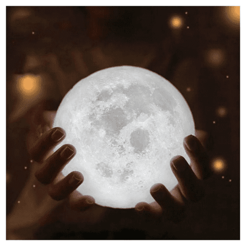 Movi - Lampara Humificadora Con Forma De Luna 3D