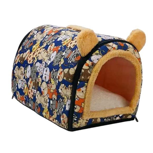 Cama cueva para tienda de campaña para mascotas, cojín interior para casa de gatos, perrera de otoño e invierno, cama para gatos para caniche, perro, , gris pequeño