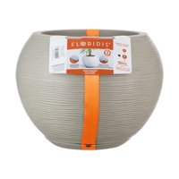 Floridis - Macetero Beige Florencia 32 Cm Alto Con Plato