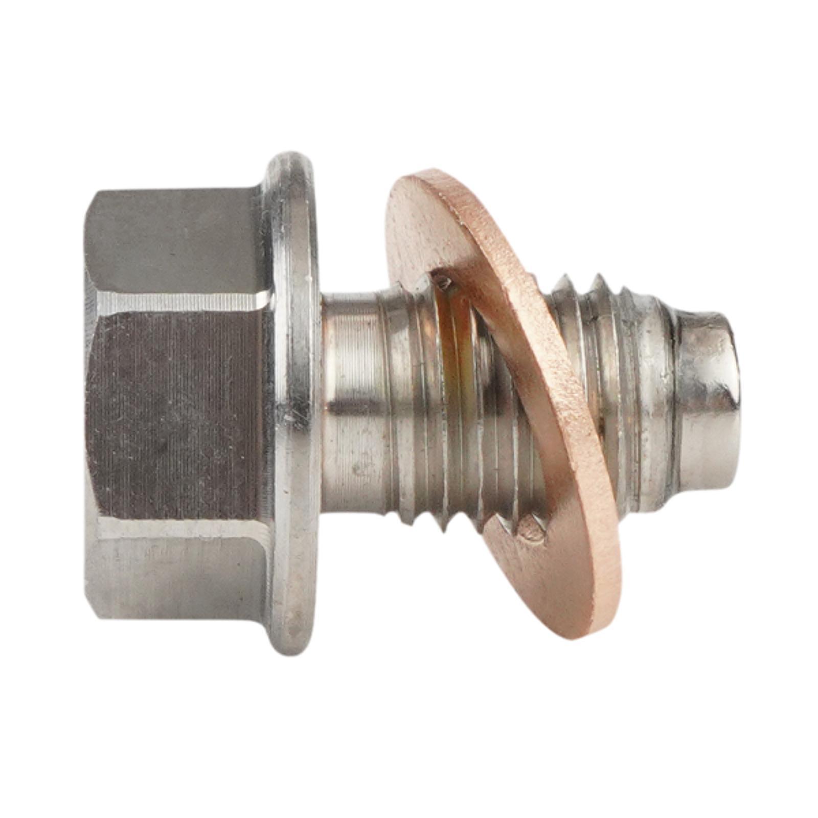 Magideal - Accesorios Para Tapones De Cárter De Aceite M12X1,5 Repuestos Resistentes Acero Inoxidable