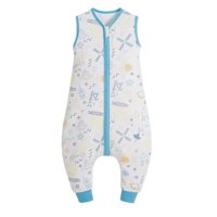 Kivara - Saquito Dormir Bebe Tog 0,5 Con Pie Algodon Liviano Universo Celeste L