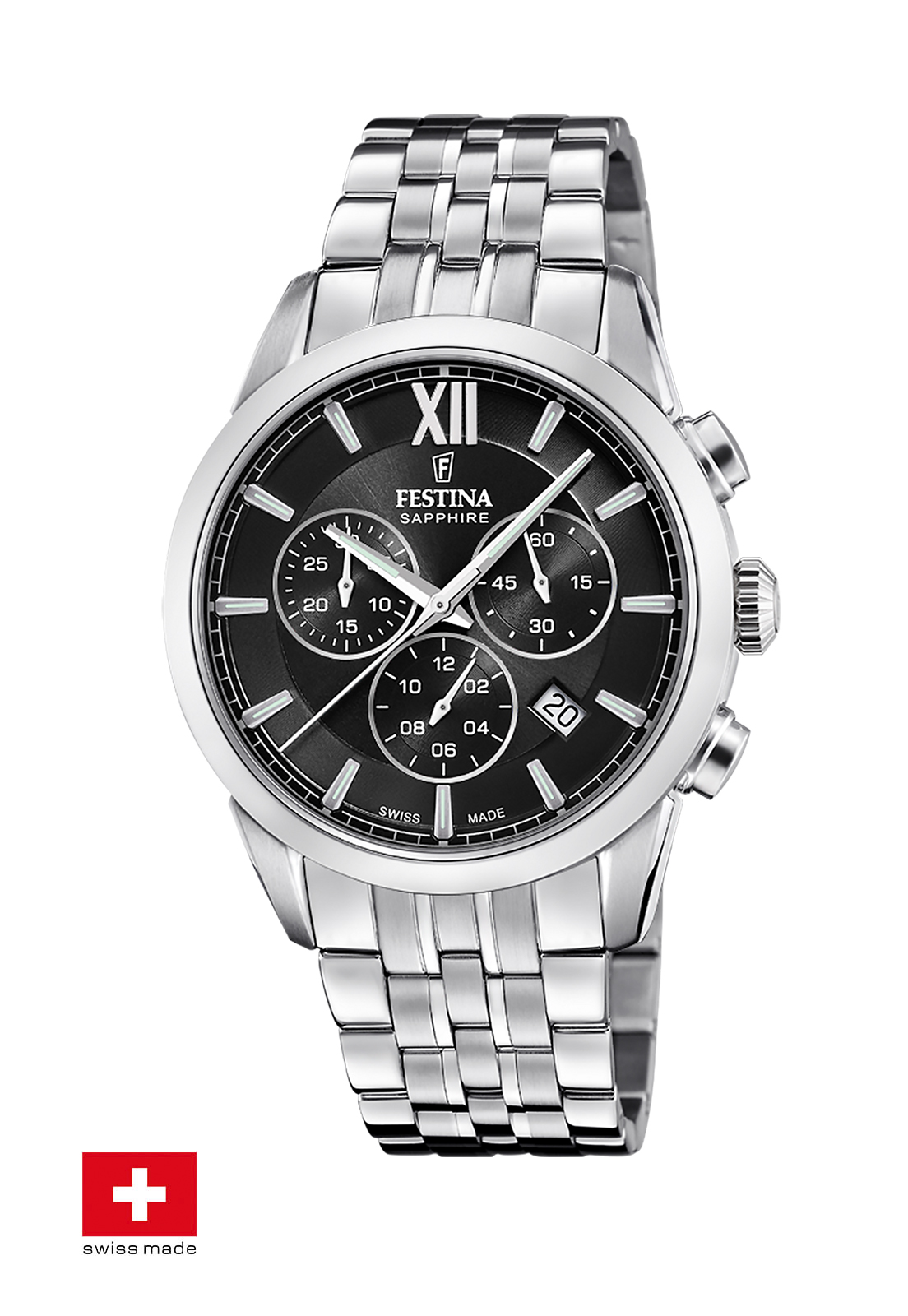 Reloj F20040/4 Festina Swiss Negro Mujer Chrono