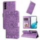 thumbnail image 1 of Funda tipo cartera FOXDOCK para Samsung Galaxy S23 , diseño girasol en relieve, cuero PU, cierre magnético, soporte y tarjetero, 1 of 5