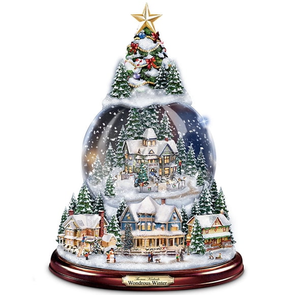Árbol de Navidad The Bradford Exchange Thomas Kinkade Snowglobe