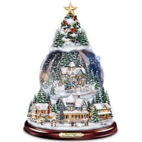 Árbol De Navidad The Bradford Exchange Thomas Kinkade Snowglobe