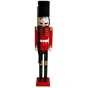 Artihogar - Cascanueces Gigante Soldado 120 Cm Madera Variados