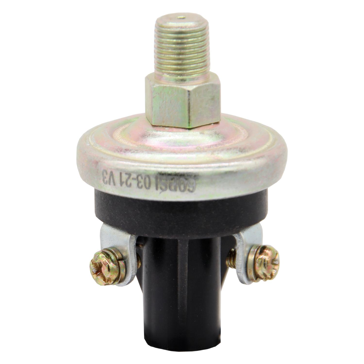 Veethree - Switch Presion Heavy Duty 3 Terminales Dual C No&Nc 60 Psi