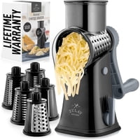 Rallador Rotativo De Queso Zulay Kitchen, Triturador De Queso De 5 Cuchillas
