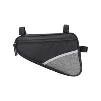 Magideal - Bolsa Para Cuadro De Bicicleta, Bolsa Para Sillín, Conecta El Marco Frontal, Bolsa Para Bicicleta, Bolsa De Tubo Para Herramientas De Reparación De Ll Gris