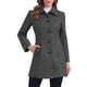 thumbnail image 1 of INSPIRE CHIC Abrigo de Mujer con Botonadura Simple, Manga Larga, Largo Tipo Túnica, Ropa de Invierno con Bolsillos, Talla L, Gris Oscuro, 1 of 6