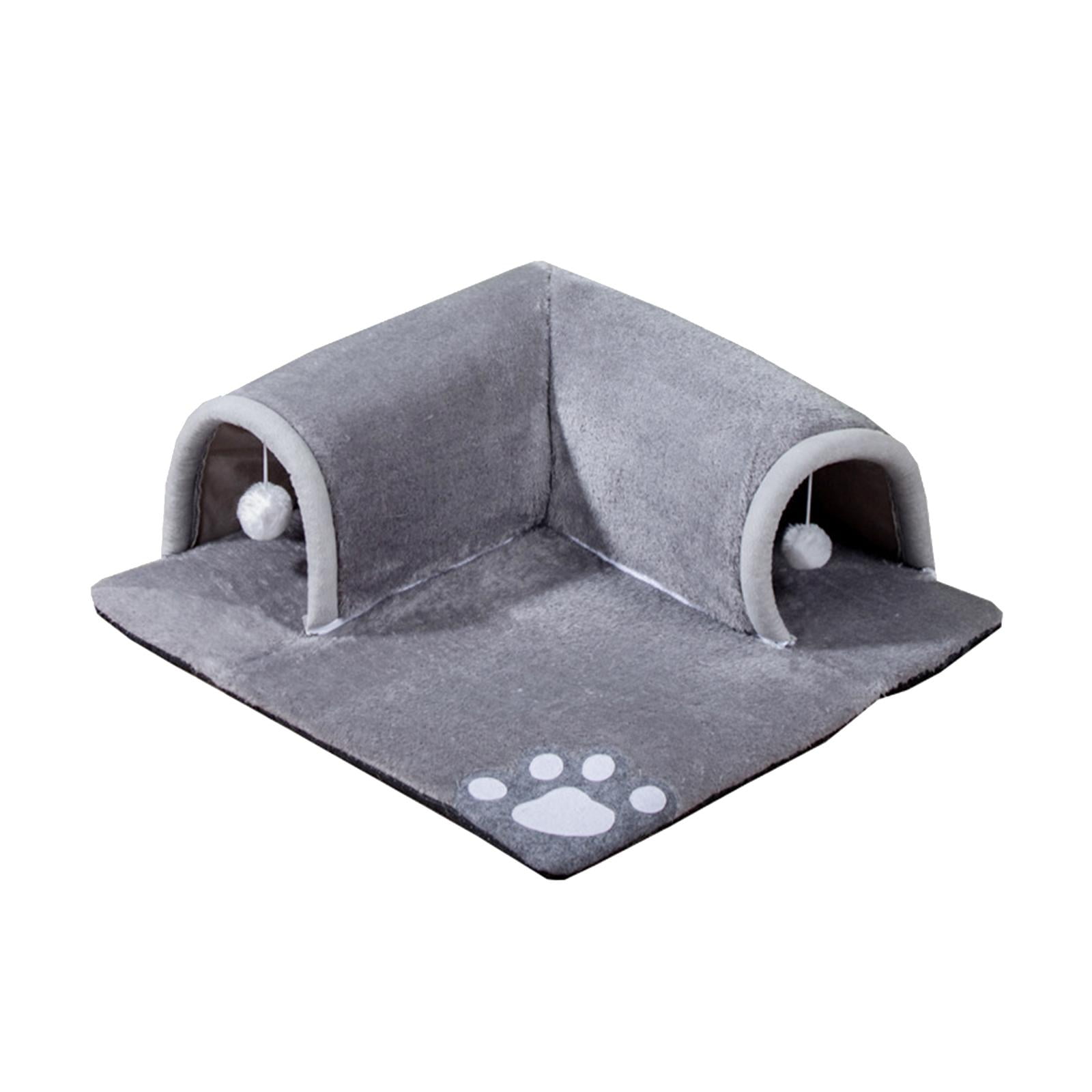 Magideal - Túnel Para Gatos De Juguete, Túnel Para Gatos De Interior, Casa Plegable Con Pelota, Tienda De Campaña Para Hacer Ejercicio, Paso Para Gatos, Juguetes Pequeño