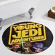 thumbnail image 5 of Aventuras de Jóvenes Jedi Alfombra Redonda de Felpa Coral, Antideslizante, No Desprende Pelusas, Lavable y Duradera para Salón, Dormitorio y Habitación de Niños 60cm, 5 of 6