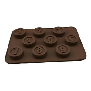 Genérico - Moldes Chocolate Moldes De Silicona Numeros Molde Numero