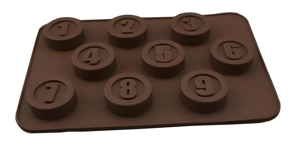 Genérico - Moldes Chocolate Moldes De Silicona Numeros Molde Numero