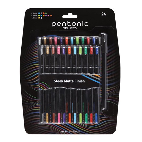 Bolígrafos de gel Pentonic 24 unidades, colores surtidos