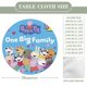 thumbnail image 2 of Peppa Pig-theme Fitted Round Tablecloths Elastic Edged Table Covers Waterproof Table Cloth for Kitchen Holiday Party Tables Decor 150cm, 2 of 6