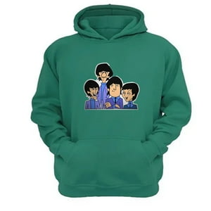 Genérico - Polerón Canguro The Beatles Verde Aguamarina Talla L Unisex
