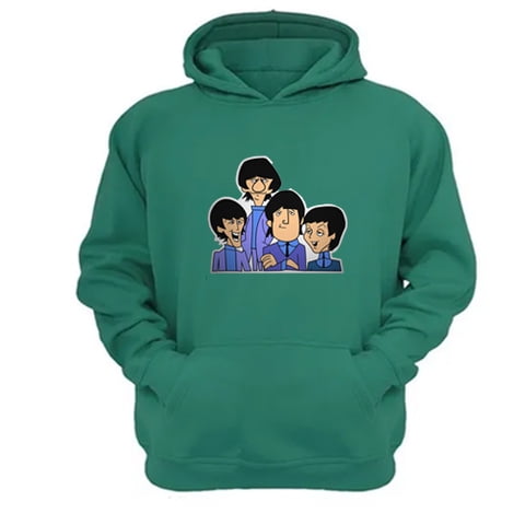 Genérico - Polerón Canguro The Beatles Verde Aguamarina Talla L Unisex