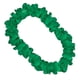 thumbnail image 1 of Collar Lei hawaiano satinado verde parpadeante con flores tropicales, 1 of 4