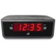 thumbnail image 1 of Radio despertador GPX C224B con doble alarma AM/FM, LED rojo y negro, 1 of 3