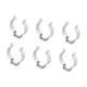 thumbnail image 1 of 6x T12 Clips Soporte Abrazaderas De Tubo Fácil De Instalar Accesorios De Montaje Acero Y PVC, 1 of 5