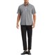 thumbnail image 2 of INSPIRE CHIC Camisas de Vestir a Cuadros para Hombres de Manga Corta Camisa Formal S Negro, 2 of 6