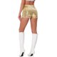 thumbnail image 3 of INSPIRE CHIC Pantalones Cortos de Mujer con Lentejuelas Brillantes de Tiro Medio Sólido Brillo Cóctel Cintura Elástica Oro M, 3 of 6