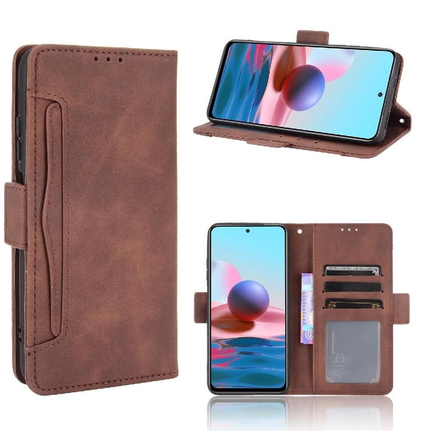 Funda Cartera Magnética para Xiaomi Redmi Note 10 4G- Tarjetero Desmontable, Cuero PU, Soporte