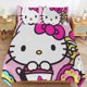 thumbnail image 2 of Hello Kitty Bedding Set for Girls Kids Teen Tween Ultra Soft Microfiber Comforter Set Twin Size with 3-Pieces Comforters Bed Sets Bedroom Decor Bed Sheets, 2 of 5