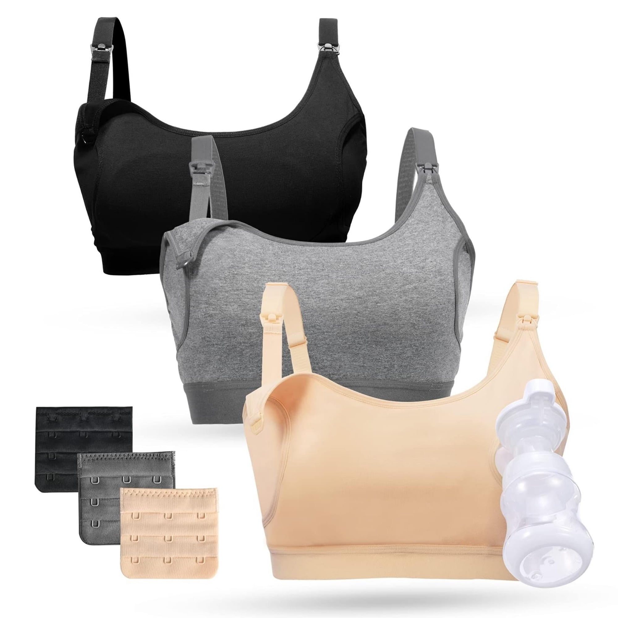 Bra Momcozy Hands Free Pumping Pack De 3