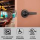 thumbnail image 5 of Palanca de puerta BRINKS Light Duty Privacy Matte Black, 5 of 8