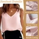 thumbnail image 4 of Camisola de seda con tirantes para mujer, sexy, de satén, antideslizante, suave, para mujer, 4 of 5